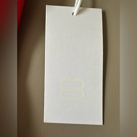 NWT 8 by YOOX Red Ribbed Bodysuit Fitted Stretchy - Picture 6 of 9